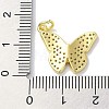 Rack Plating Brass Micro Pave Clear Cubic Zirconia Pendants KK-Z039-20G-3