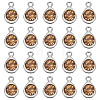 20Pcs Faceted Glass Charms RGLA-TADJ0001-01D-2