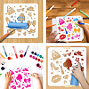 PET Hollow Out Drawing Painting Stencils DIY-WH0405-0087-4