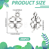 200Pcs Tibetan Style Alloy Pendants TIBEP-UN0001-30-4