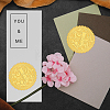 Self Adhesive Gold Foil Embossed Stickers DIY-WH0211-317-5