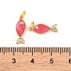 Rack Plating Brass Micro Pave Cubic Zirconia Pendants KK-H486-14G-03-3