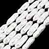 Electroplated Glass Shell Pearl Beads Strands BSHE-B009-C01-7x21mm-1