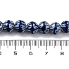 Handmade Blue and White Porcelain Beads Strands PORC-I027-02A-4