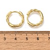 Rack Plating Twist Brass Hoop Earrings EJEW-H143-21G-5