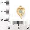 Brass Pave Cubic Zirconia Connector Charms KK-Z072-06G-01-3