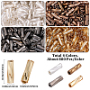3200Pcs 4 Colors Glass Twisted Bugle Beads SEED-PA0001-51B-2