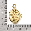 Brass Micro Pave Clear Cubic Zirconia Diffuser Locket Pendants KK-A303-28D-G-3