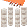 Wheat Straw Mushroom Hole Loose Leaf Ring Round Binder Discs FIND-WH0366-315A-1