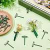 20Pcs Iron & Plastic Brooch Findings JEWB-SC0001-4