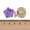 Handmade Gold Foil Lampwork Glass Beads FOIL-K003-03-3