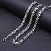 Titanium Steel Byzantine Chain Necklaces FS-WG56795-104-1