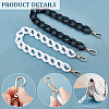 2Pcs 2 Color Resin Curb Chains Bag Straps FIND-CA0005-05-6