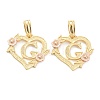 Real 18K Gold Plated Brass  Pendants KK-J042-43G-G-1