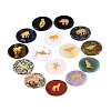 Natural Mixed Gemstone Cabochons G-T143-28-1