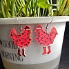 Chick Acrylic Dangle Earrings FS-WG1033A-02-1