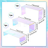 3Pcs 3 Sizes Laser Style Acrylic Jewelry Display Risers AJEW-WH0323-16-2
