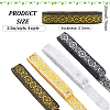 14M 4 Styles Ethnic Style Embroidery Polyester Ribbons OCOR-FG0001-45-2