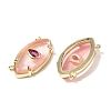 Cherry Quartz Glass Pendants KK-C255-22G-04-2