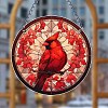 Cardinal & Leaf Acrylic Window Hanging Ornaments PW-WGA55A8-01-2