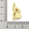 Rack Plating Brass Cubic Zirconia Pendants KK-M291-17G-3