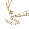 Brass 3 Layer Necklaces for Women NJEW-JN04734-02-5