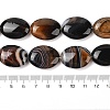 Natural Striped Agate/Banded Agate Beads Strands G-Q182-01F-5