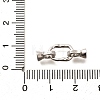 925 Sterling Silver Fold Over Clasps STER-B006-02P-3