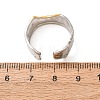 Two Tone 304 Stainless Steel Cuff Open Rings SA-CBA751F-06GP-2