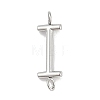 304 Stainless Steel Letter Connector Charms LS-STAS-M108-01P-09-1