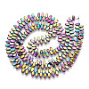 Electroplated Synthetic Non-magnetic Hematite Beads Strands G-T139-65A-2