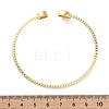 Clear Cubic Zirconia Open Cuff Bangle BJEW-G737-01G-03-5