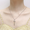 Stylish Stainless Steel Syringe Shaped Pendant Necklaces for Women's Daily Wear PP8422-6