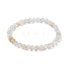 6mm Natural Topaz Round Beaded Stretch Bracelets BJEW-JB10853-02-1