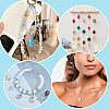 32Pcs 8 Colors Glass European Dangle Charms PALLOY-PH01854-5