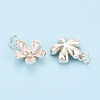 925 Sterling Silver Flower Charms STER-T009-03S-2