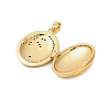 Brass Micro Pave Clear Cubic Zirconia Locket Pendants KK-P329-03G-2