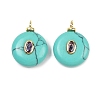 Synthetic Turquoise Pendants X-KK-B157-42G-09-1
