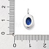 925 Sterling Silver Cubic Zirconia Oval Charms STER-S006-01S-I-3