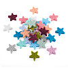  48Pcs 12 Colors Star Silicone Beads SIL-TA0001-56-11