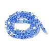 Transparent Electroplate Glass Beads Strands GLAA-Q099-I01-06-2