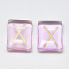 Spray Painted Glass Cabochons G-T122-27F-2