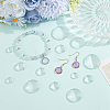 100Pcs 5 Styles Transparent Glass Cabochons GGLA-BBC0001-04-4