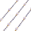 Handmade Brass Glass Beaded Chains GL-CBA1C06-01G-05-1