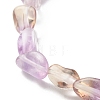 Natural Ametrine Nuggets Beads Stretch Bracelet for Her BJEW-JB06951-01-5
