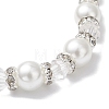 Pearlized Glass Pearl Round Beads Stretch Bracelets for Women BJEW-JB12740-5