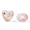 Transparent Frosted Spray Painted Acrylic Beads FACR-TAC0004-02C-2