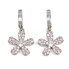 Brass Micro Pave Cubic Zirconia Pendants CU-CBAA6E8-14P-05-1