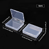 Polypropylene(PP) Storage Containers Box Case CON-WH0074-56-2