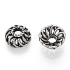 Tibetan Style 925 Sterling Silver Bead Caps STER-T007-72AS-1